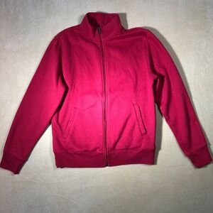 Amazon Essentials Sweatshirt Mens Large Red Full Zip Mock Neck Fleece AE1897988